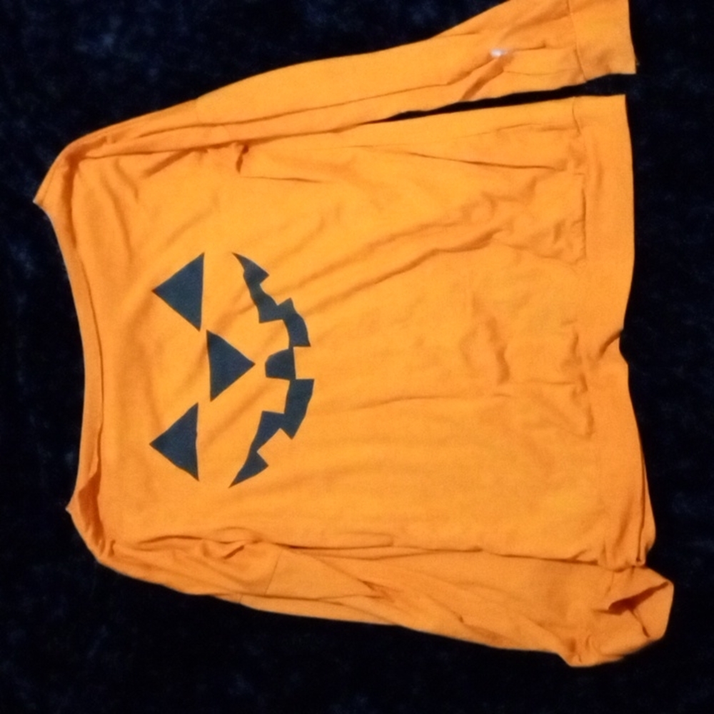 Pumpkin long sleeved shirt